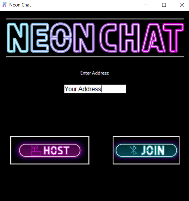 NeonChat Home Page